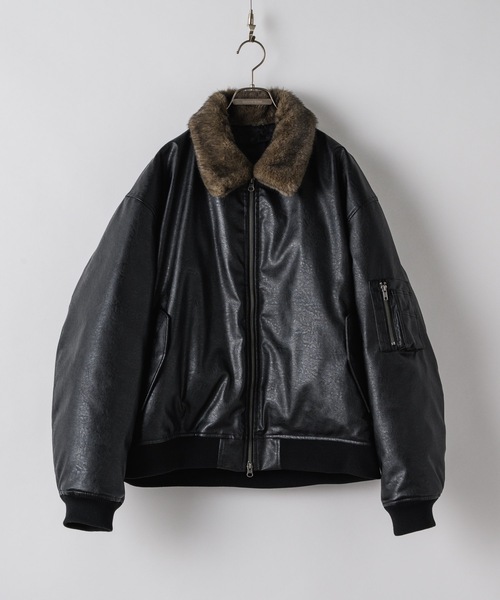 CASPER JOHN（キャスパージョン）の「MA-1 bomber jacket/MA-1 ボンバージャケット（MA-1・メンズ・ブラウン/ブラック/ブラック系その他・LARGE/MEDIUM/SMALL/X-SMALL）」の21枚目の写真