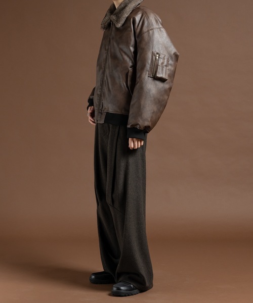 CASPER JOHN（キャスパージョン）の「MA-1 bomber jacket/MA-1 ボンバージャケット（MA-1・メンズ・ブラウン/ブラック/ブラック系その他・LARGE/MEDIUM/SMALL/X-SMALL）」の19枚目の写真