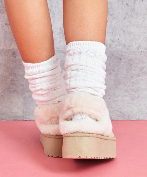 ANAP（アナップ）の「ファーバンド厚底スリッポン（スリッポン・レディース・ライトベージュ/ブラウン・S/LL/L/M）」の11枚目の写真