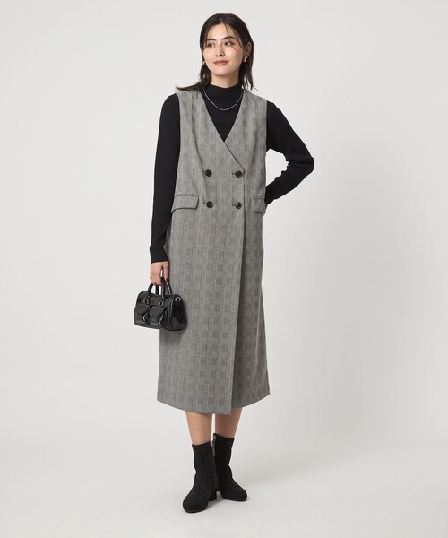 セール】［size SHORTあり］ウールライク ジャンパースカート