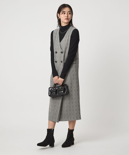 セール】［size SHORTあり］ウールライク ジャンパースカート