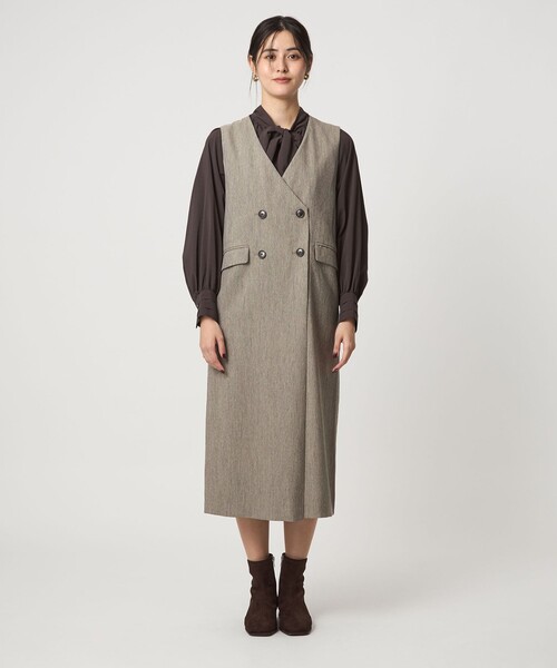 セール】［size SHORTあり］ウールライク ジャンパースカート