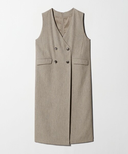 green label relaxing（グリーンレーベルリラクシング）の「［size SHORTあり］ウールライク ジャンパースカート（ジャンパースカート・レディース・その他1/ベージュ/ネイビー・FREE/SHORT）」の16枚目の写真