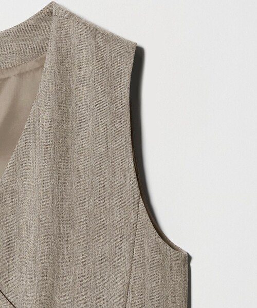 green label relaxing（グリーンレーベルリラクシング）の「［size SHORTあり］ウールライク ジャンパースカート（ジャンパースカート・レディース・その他1/ベージュ/ネイビー・FREE/SHORT）」の19枚目の写真