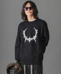 there is nothing（ゼアイズナッシング）の「グラフィックジャカードニットプルオーバー（ニット/セーター）」