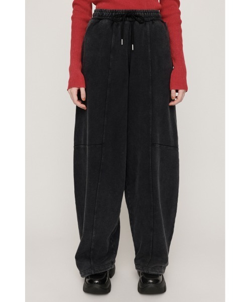 SLY（スライ）の「CURVE C/P SW PT カーブ センタープレス スウェット パンツ 秋服 冬服（スウェットパンツ・レディース・ブラック系その他2/杢グレー・FREE）」の6枚目の写真