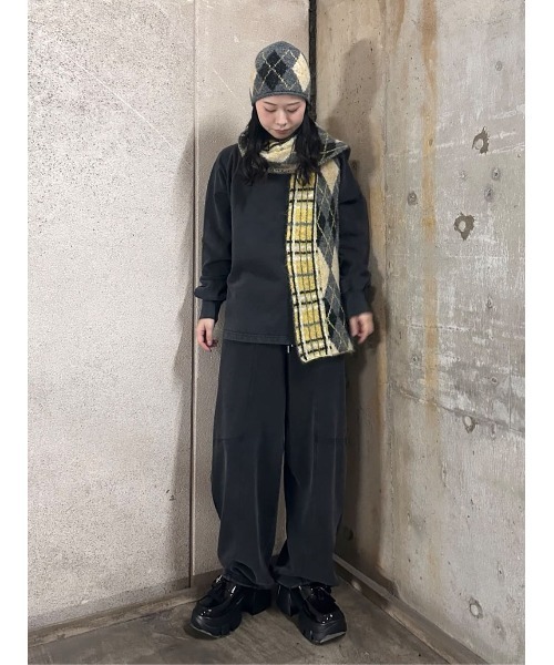 SLY（スライ）の「CURVE C/P SW PT カーブ センタープレス スウェット パンツ 秋服 冬服（スウェットパンツ・レディース・ブラック系その他2/杢グレー・FREE）」の16枚目の写真