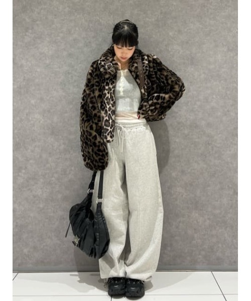 SLY（スライ）の「CURVE C/P SW PT カーブ センタープレス スウェット パンツ 秋服 冬服（スウェットパンツ・レディース・ブラック系その他2/杢グレー・FREE）」の20枚目の写真