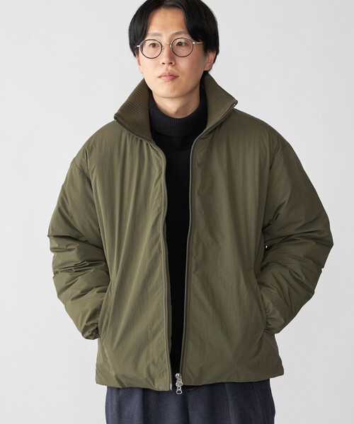 SHIPS（シップス）の「SHIPS: THERMOLITE(R) パデッド リブ ジャケット（その他アウター・メンズ・ネイビー/ブラック/オリーブ・SMALL/MEDIUM/LARGE/X-LARGE）」の3枚目の写真