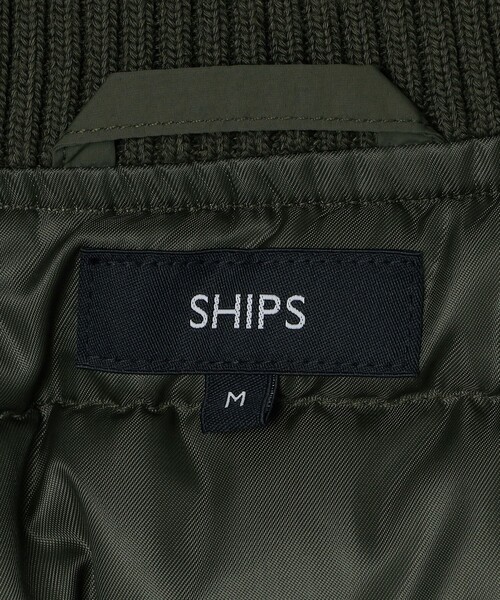 SHIPS（シップス）の「SHIPS: THERMOLITE(R) パデッド リブ ジャケット（その他アウター・メンズ・ネイビー/ブラック/オリーブ・SMALL/MEDIUM/LARGE/X-LARGE）」の10枚目の写真