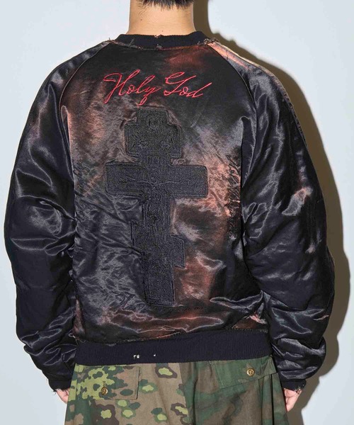 Les Six(レ・シス)の「Orthodox Rebel Souvenir Jacket(スカジャン・メンズ・ブラック/ブルー・M)」の9枚目の写真