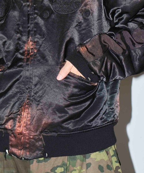 Les Six(レ・シス)の「Orthodox Rebel Souvenir Jacket(スカジャン・メンズ・ブラック/ブルー・M)」の5枚目の写真