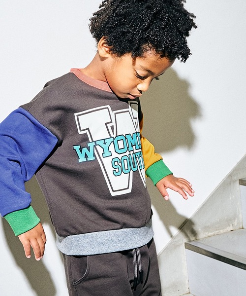 F.O.KIDS（エフオーキッズ）の「F.O.KIDS/エフオーキッズ カラバリグラフィック クルーネックトレーナー キャラクター（スウェット・キッズ・パープル/グレー/オフホワイト/サックスブルー/ピンク/イエロー/グリーン/その他/ラベンダー・140/150/160）」の9枚目の写真