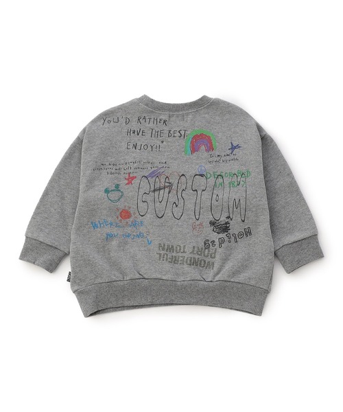 F.O.KIDS（エフオーキッズ）の「F.O.KIDS/エフオーキッズ カラバリグラフィック クルーネックトレーナー キャラクター（スウェット・キッズ・パープル/グレー/オフホワイト/サックスブルー/ピンク/イエロー/グリーン/その他/ラベンダー・140/150/160）」の14枚目の写真