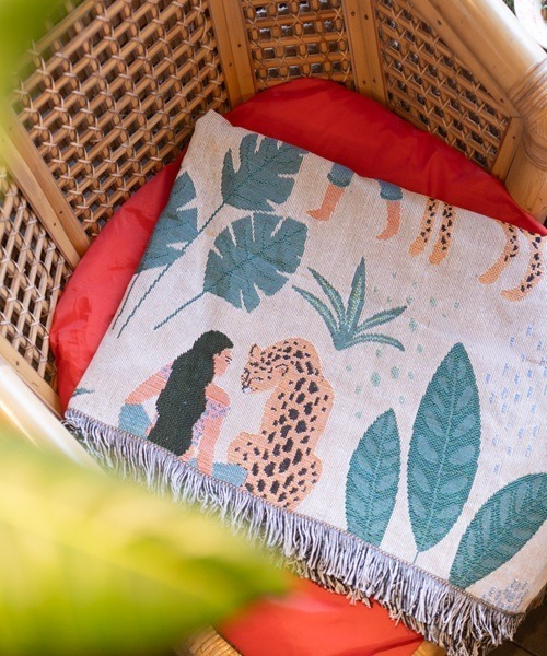 ジャガード織 グラフィック ブランケット（ブランケット）｜Vini