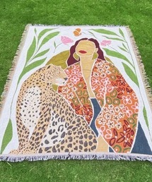 Vini（ヴィニ）の「ジャガード織 グラフィック ブランケット（ブランケット）」