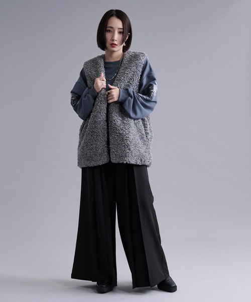 ボックスタックワイドパンツ/SETUP対応（スラックス）｜Ellno Loset