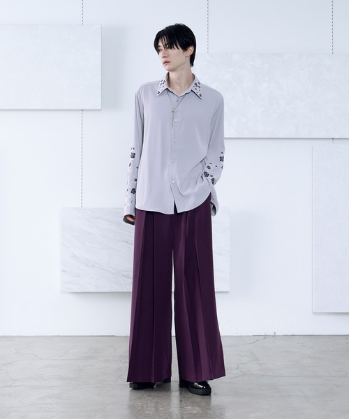 ボックスタックワイドパンツ/SETUP対応（スラックス）｜Ellno Loset