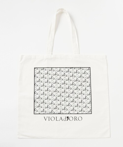 VIOLAd'ORO(ヴィオラドーロ)の「VIOLAd’ORO / アバカ スタッズ トートバッグ(トートバッグ・レディース・ブラック・ONE SIZE)」の8枚目の写真