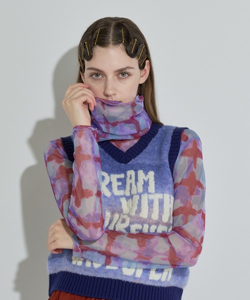 anna sui nyc（アナ スイ エヌ ワイ シー）の「ベーシックライトタートルネック（Tシャツ/カットソー・レディース・パープル/ブラウン・FREE）」の12枚目の写真