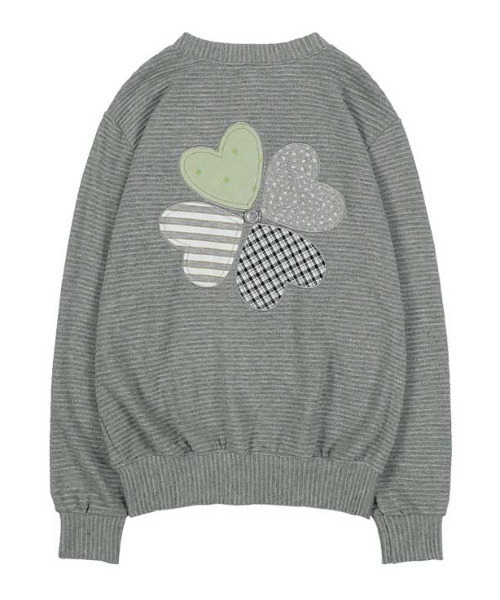 FANCY CLUB(ファンシークラブ)の「A'GEM/9 × .kom 『FANCY CLUB/ファンシークラブ』 CLOVER PATCHWORK CARDIGAN/パッチワーク カーディガン(カーディガン/ボレロ・レディース・グレー/ベージュ・FREE)」の19枚目の写真