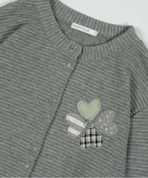 FANCY CLUB(ファンシークラブ)の「A'GEM/9 × .kom 『FANCY CLUB/ファンシークラブ』 CLOVER PATCHWORK CARDIGAN/パッチワーク カーディガン(カーディガン/ボレロ・レディース・グレー/ベージュ・FREE)」の20枚目の写真