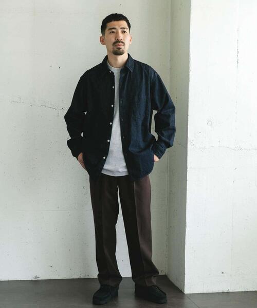 URBAN RESEARCH DOORS（アーバンリサーチドアーズ）の「デニムレギュラーカラーシャツ（シャツ/ブラウス・メンズ・ワンウォッシュ/ブルー系その他・LARGE/MEDIUM）」の14枚目の写真