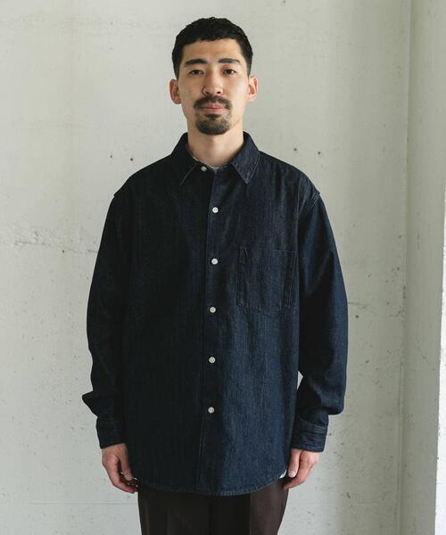URBAN RESEARCH DOORS（アーバンリサーチドアーズ）の「デニムレギュラーカラーシャツ（シャツ/ブラウス・メンズ・ワンウォッシュ/ブルー系その他・LARGE/MEDIUM）」の15枚目の写真