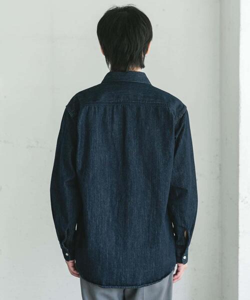URBAN RESEARCH DOORS（アーバンリサーチドアーズ）の「デニムレギュラーカラーシャツ（シャツ/ブラウス・メンズ・ワンウォッシュ/ブルー系その他・LARGE/MEDIUM）」の20枚目の写真