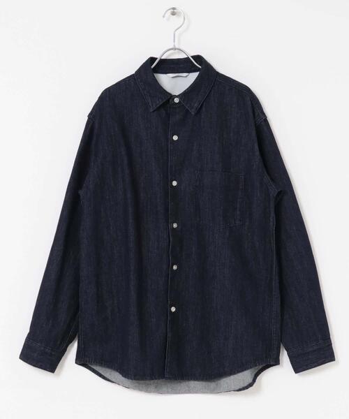 URBAN RESEARCH DOORS（アーバンリサーチドアーズ）の「デニムレギュラーカラーシャツ（シャツ/ブラウス・メンズ・ワンウォッシュ/ブルー系その他・LARGE/MEDIUM）」の21枚目の写真