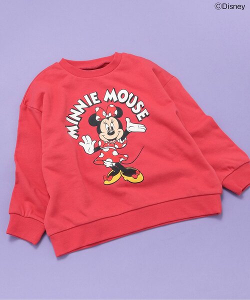 Disney（ディズニー）の「【ディズニー】ミッキー&フレンズ/トレーナー（スウェット・キッズ・ミント/オレンジ/レッド/グリーン/イエロー/オフホワイト/ブラック・110/100/90/80/140/130/120）」の6枚目の写真