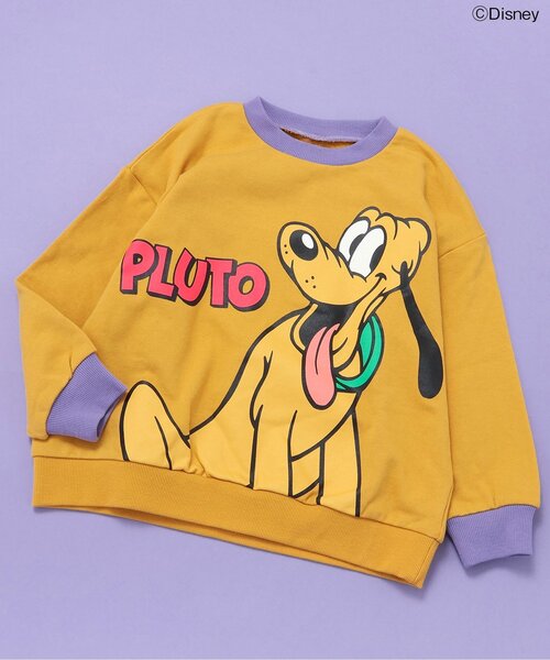 Disney（ディズニー）の「【ディズニー】ミッキー&フレンズ/トレーナー（スウェット・キッズ・ミント/オレンジ/レッド/グリーン/イエロー/オフホワイト/ブラック・110/100/90/80/140/130/120）」の5枚目の写真