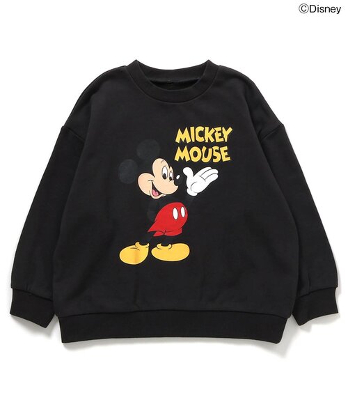 Disney（ディズニー）の「【ディズニー】ミッキー&フレンズ/トレーナー（スウェット・キッズ・ミント/オレンジ/レッド/グリーン/イエロー/オフホワイト/ブラック・110/100/90/80/140/130/120）」の10枚目の写真