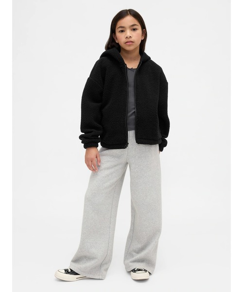 セール】ボア リラックスフィット ジップアップパーカー (キッズ