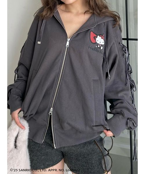 HELLO KITTY】レースアップパーカー（パーカー）｜SNIDEL（スナイデル