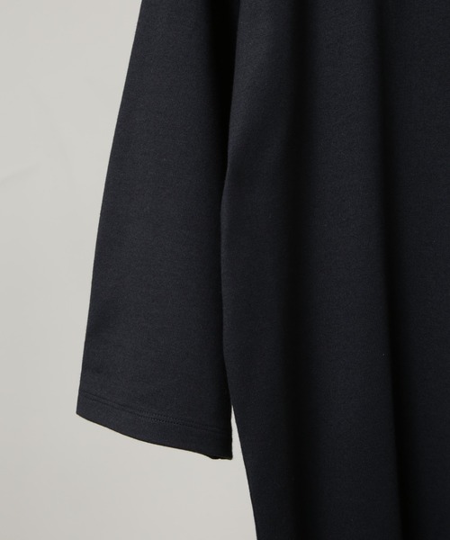 NANO universe（ナノユニバース）の「Anti Soaked(R) 汗染み防止 クルーネックワイドTシャツ七分袖（Tシャツ/カットソー・メンズ・ブラック/ホワイト・L/M）」の6枚目の写真
