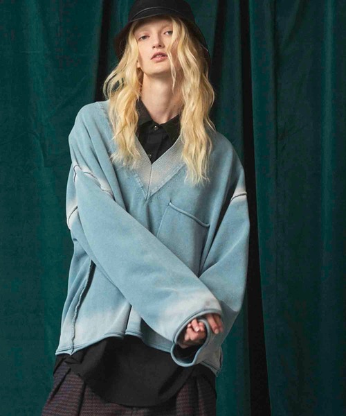 エ*ク様 【新品未使用】MAISON SPECIAL ニットプルオーバー UNISEX》Gradation Short Length Prime-Over V-Neck Knit Pullover