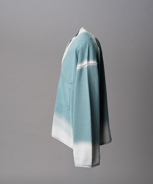 UNISEX》Gradation Short Length Prime-Over V-Neck Knit Pullover