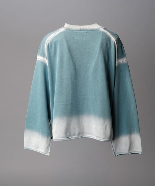 UNISEX》Gradation Short Length Prime-Over V-Neck Knit Pullover