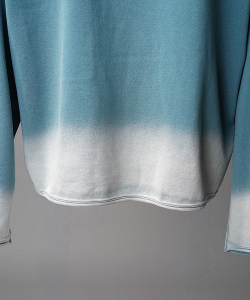 MAISON SPECIAL（メゾンスペシャル）の「《UNISEX》Gradation Short Length Prime-Over V-Neck Knit Pullover/グラデーションショートレングスプライムオーバーVネックニットプルオーバー【MAISON SPECIAL/メゾンスペシャル】（ニット/セーター・メンズ・ピンク/ライトブルー/ブラック・0/1/2）」の9枚目の写真