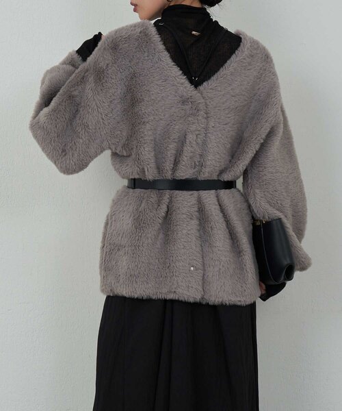 セール】【2WAY】フェザーヤーンカーデ（カーディガン/ボレロ