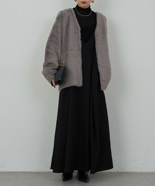 セール】【2WAY】フェザーヤーンカーデ（カーディガン/ボレロ