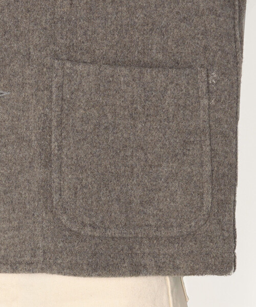 DANTON(ダントン)の「WOMEN'S WOOL LIGHT PILE COLLARLESS JACKET(ノーカラーコート・レディース・グレー/ネイビー/ベージュ/ベージュ系その他・38/36/34)」の15枚目の写真