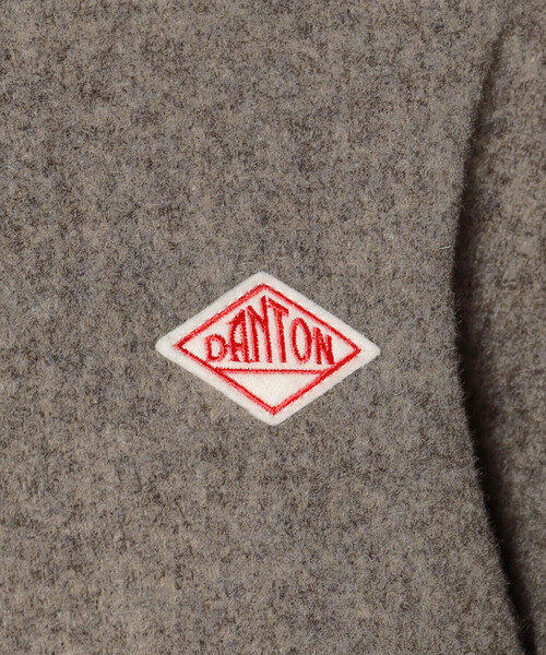 DANTON(ダントン)の「WOMEN'S WOOL LIGHT PILE COLLARLESS JACKET(ノーカラーコート・レディース・グレー/ネイビー/ベージュ/ベージュ系その他・38/36/34)」の17枚目の写真
