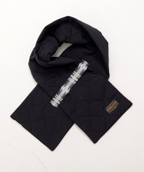 PENDLETON(ペンドルトン)の「PENDLETON ペンドルトン DIAMOND RIDGE QUILTING MINI TOTE ダイアモンドリッジ ナイロン キルティング 中綿 マフラー(マフラー・レディース・オリーブドラブ/ブラック・FREE)」の5枚目の写真