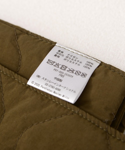 PENDLETON(ペンドルトン)の「PENDLETON ペンドルトン DIAMOND RIDGE QUILTING MINI TOTE ダイアモンドリッジ ナイロン キルティング 中綿 マフラー(マフラー・レディース・オリーブドラブ/ブラック・FREE)」の12枚目の写真