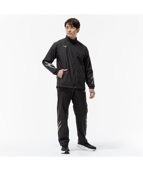 MIZUNO(ミズノ )の「ミズノ MCライン ブレスサーモウォーマージャケット(ジャージ・メンズ・ブラック/ネイビー・M/L/LL/3L)」の6枚目の写真