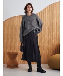 Mila Owen（ミラオーウェン）の「バックル付きOneWAYプリーツスカート（スカート・レディース）」