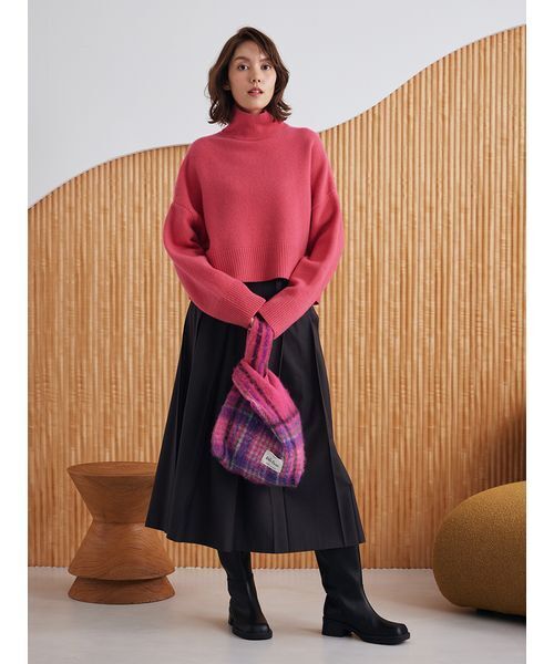 ミラオーウェン　バックル付き　プリーツスカート 現行品 バックル付きOneWAYプリーツスカート（スカート）｜Mila Owen（ミラ