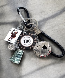 1004ST（イチマルマルヨンエスティー）の「カジノゲーム カラビナ キーリング（チャーム）」